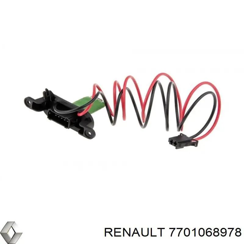 Resistor (resistência) de ventilador de forno (de aquecedor de salão) Renault (RVI) 7701068978 preço, a partir de 45,99 USD