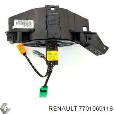 7701069118 Renault (RVI) Anel AIRBAG de contato, cabo plano do volante