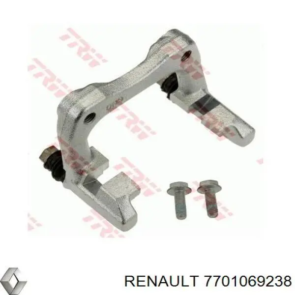 Compre 7701069238 Renault (RVI) Braçadeira do freio de suporte traseiro