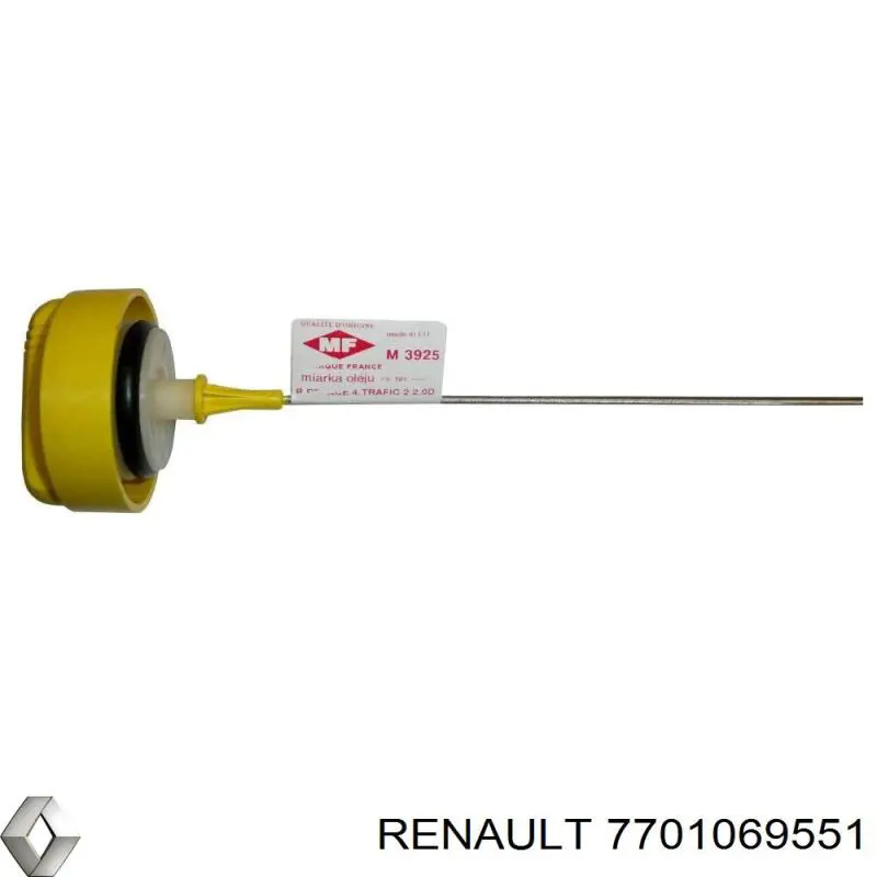 7701069551 Renault (RVI) Sonda (indicador) do nível de óleo no motor
