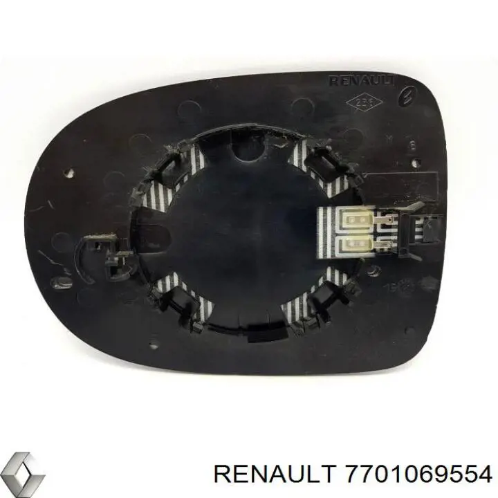 Compre 7701069554 Renault (RVI) Elemento espelhado do espelho de retrovisão