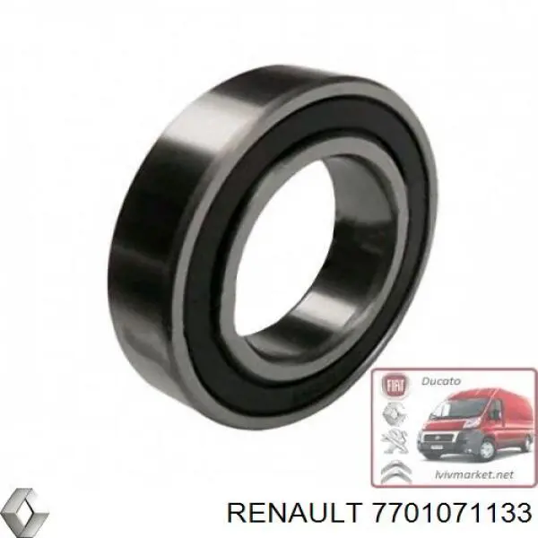 Rolamento suspenso do semieixo dianteiro Renault (RVI) 7701071133 preço, a partir de 8,21 USD