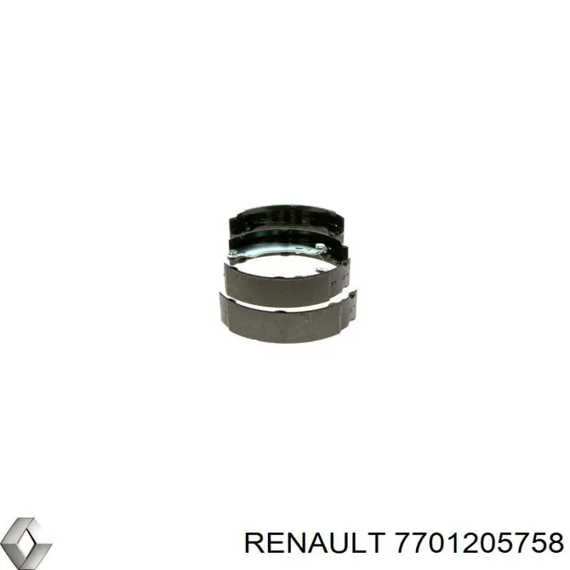 Sapatas do freio traseiras de tambor Renault (RVI) 7701205758 preço, a partir de 26,98 USD