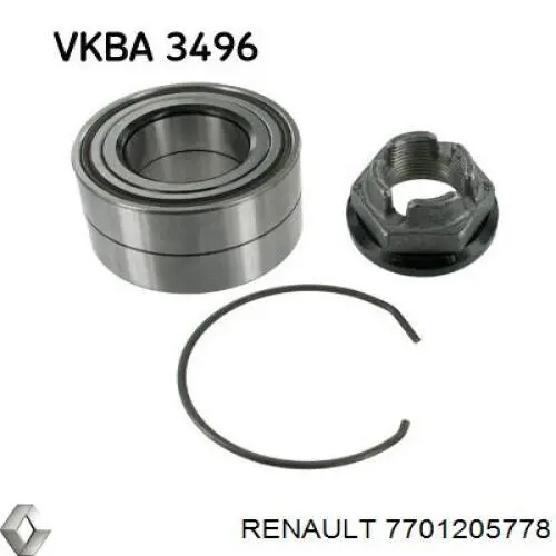 Compre 7701205778 Renault (RVI) Rolamento de cubo dianteiro