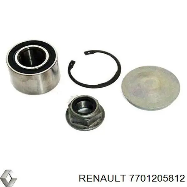 Compre 7701205812 Renault (RVI) Rolamento de cubo traseiro