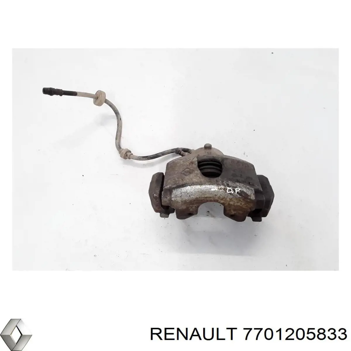 Compre 7701205833 Renault (RVI) Suporte do freio dianteiro direito