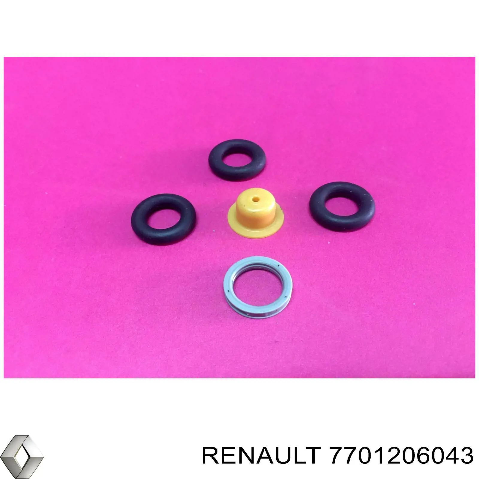 Compre 7701206043 Renault (RVI) Anel (arruela) do injetor de ajuste