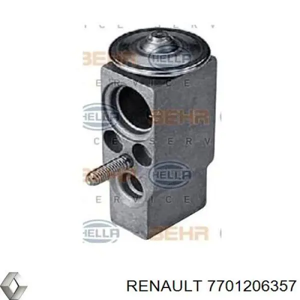 7701206357 Renault (RVI) Válvula TRV de aparelho de ar condicionado