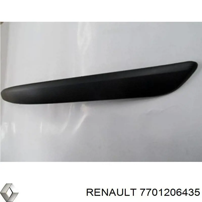 Compre 7701206435 Renault (RVI) Placa sobreposta do pára-choque dianteiro