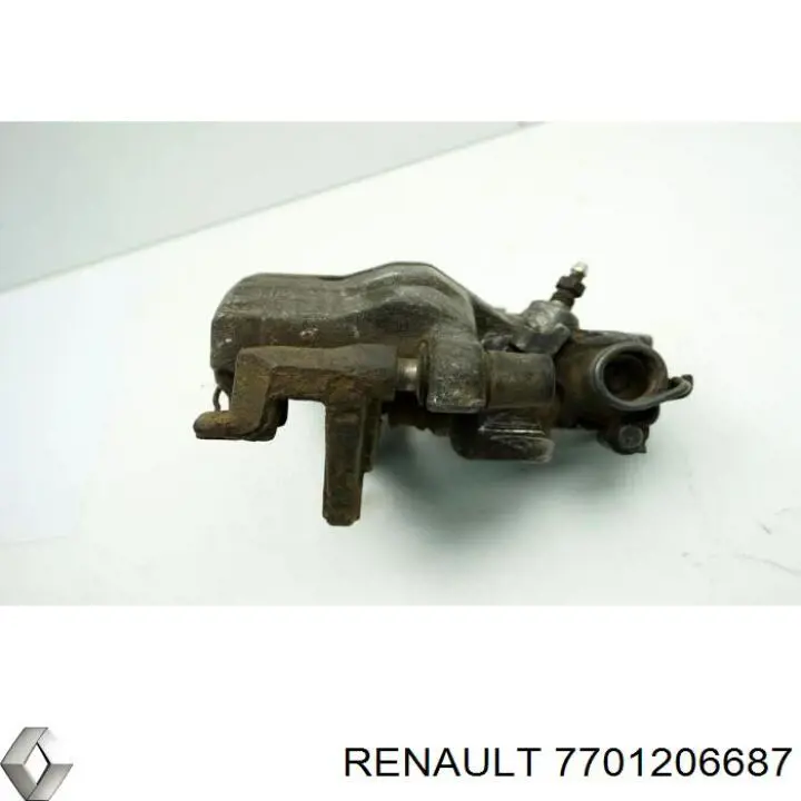 Compre 7701206687 Renault (RVI) Braçadeira do freio de suporte traseiro