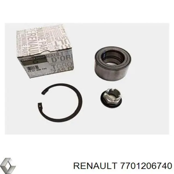Rolamento de cubo dianteiro Renault (RVI) 7701206740 preço, a partir de 33,71 USD