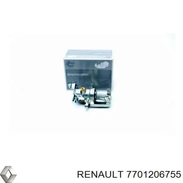 7701206755 Renault (RVI) Suporte do freio traseiro direito