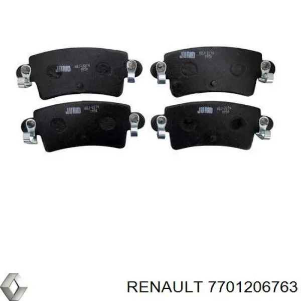 Sapatas do freio traseiras de disco Renault (RVI) 7701206763 preço, a partir de 27,14 USD