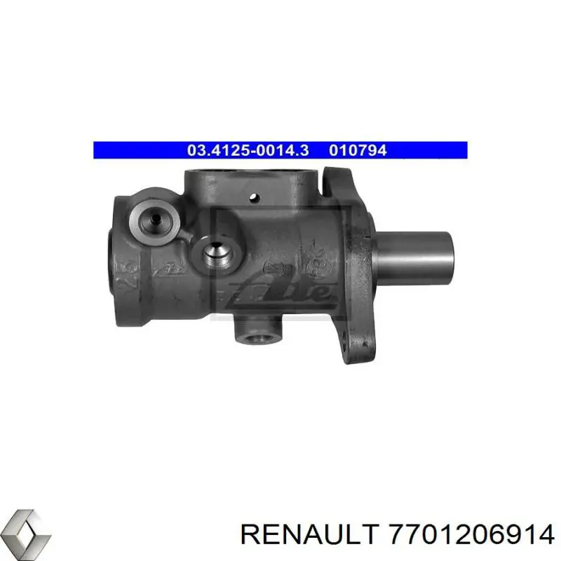 Cilindro mestre do freio Renault (RVI) 7701206914 preço, a partir de 61,40 USD