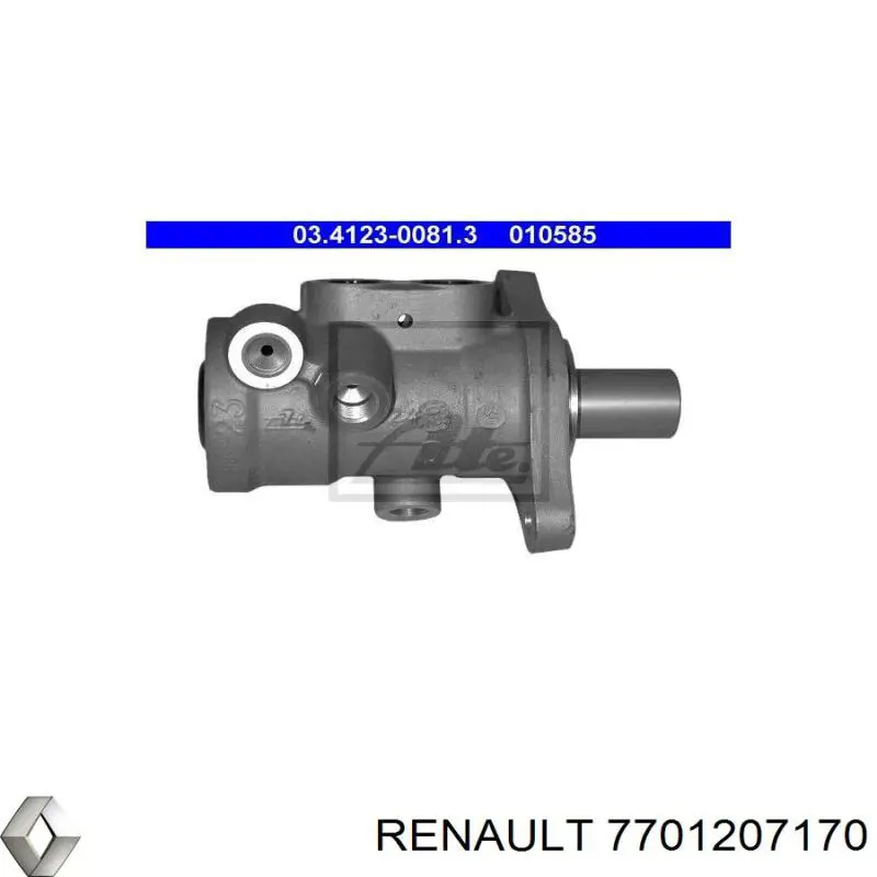 Cilindro mestre do freio Renault (RVI) 7701207170 preço, a partir de 57,89 USD