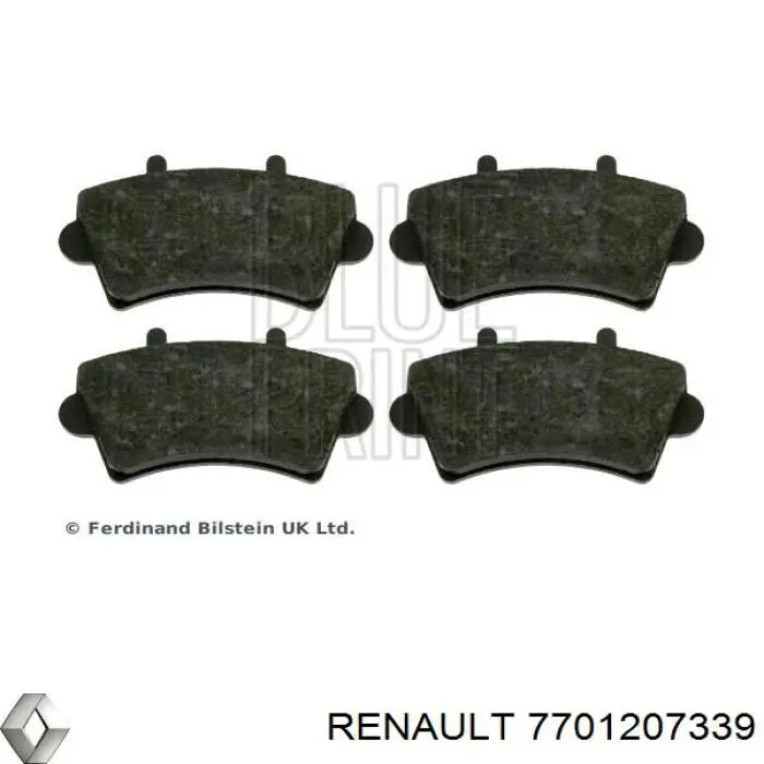 Sapatas do freio dianteiras de disco Renault (RVI) 7701207339 preço, a partir de 28,62 USD