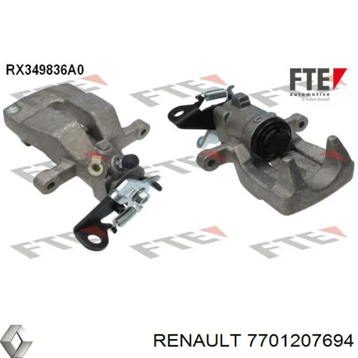 Suporte do freio traseiro direito Renault (RVI) 7701207694 preço, a partir de 47,67 USD