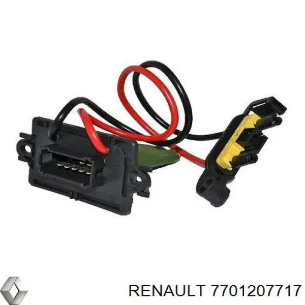 Resistor (resistência) de ventilador de forno (de aquecedor de salão) Renault (RVI) 7701207717 preço, a partir de 30,03 USD