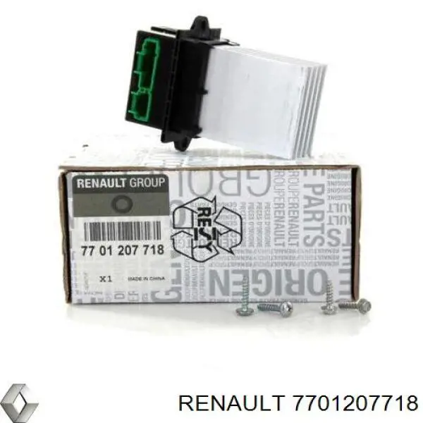 Resistor (resistência) de ventilador de forno (de aquecedor de salão) Renault (RVI) 7701207718 preço, a partir de 54,20 USD