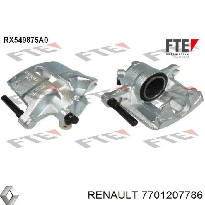 Compre 7701207786 Renault (RVI) Suporte do freio dianteiro esquerdo