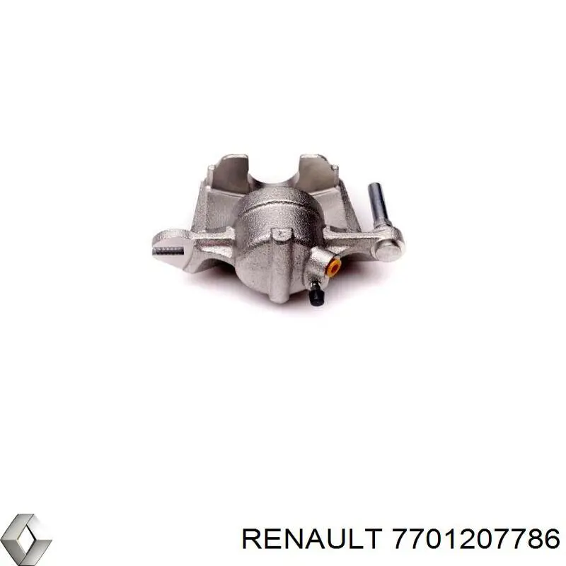 7701207786 Renault (RVI) Suporte do freio dianteiro esquerdo
