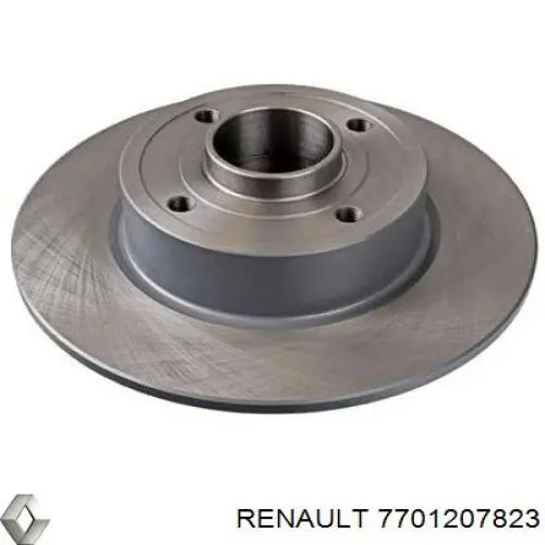 7701207823 Renault (RVI) Disco do freio traseiro
