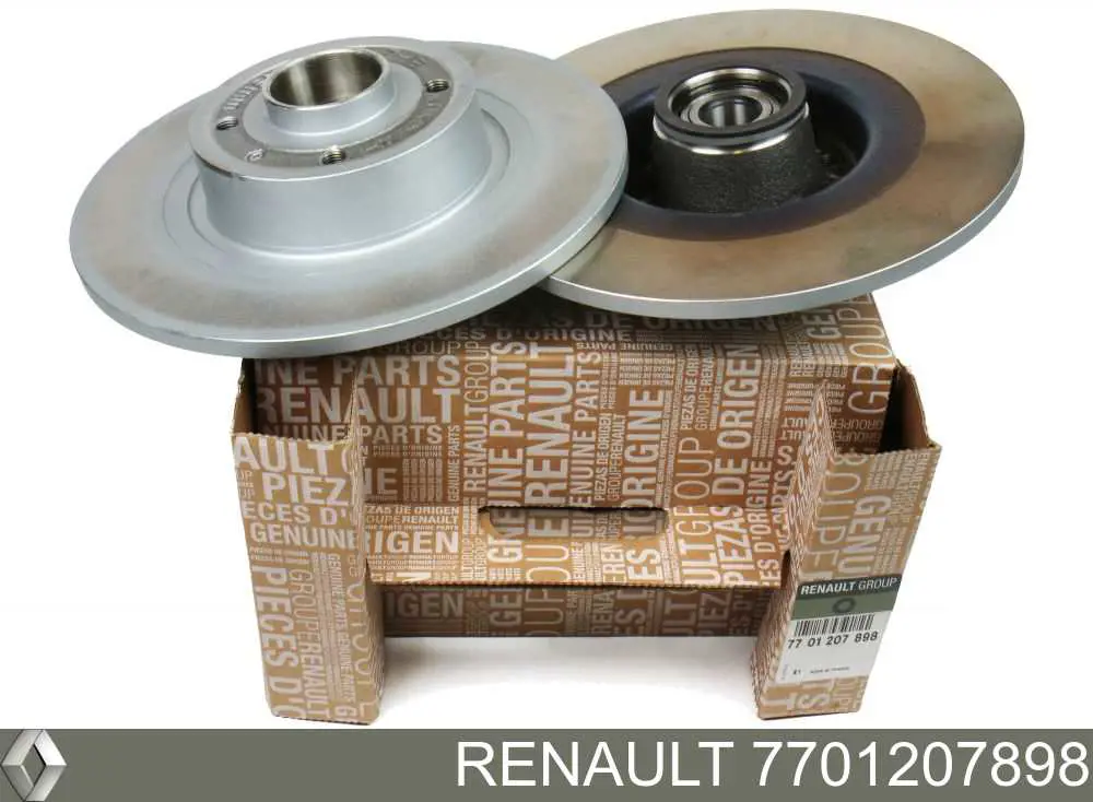 7701207898 Renault (RVI) Disco do freio traseiro