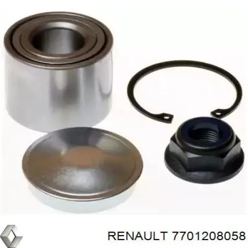 7701208058 Renault (RVI) Rolamento de cubo traseiro