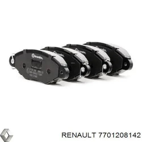 Sapatas do freio dianteiras de disco Renault (RVI) 7701208142 preço, a partir de 42,49 USD