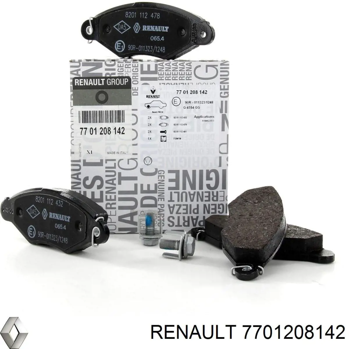 Compre 7701208142 Renault (RVI) Sapatas do freio dianteiras de disco