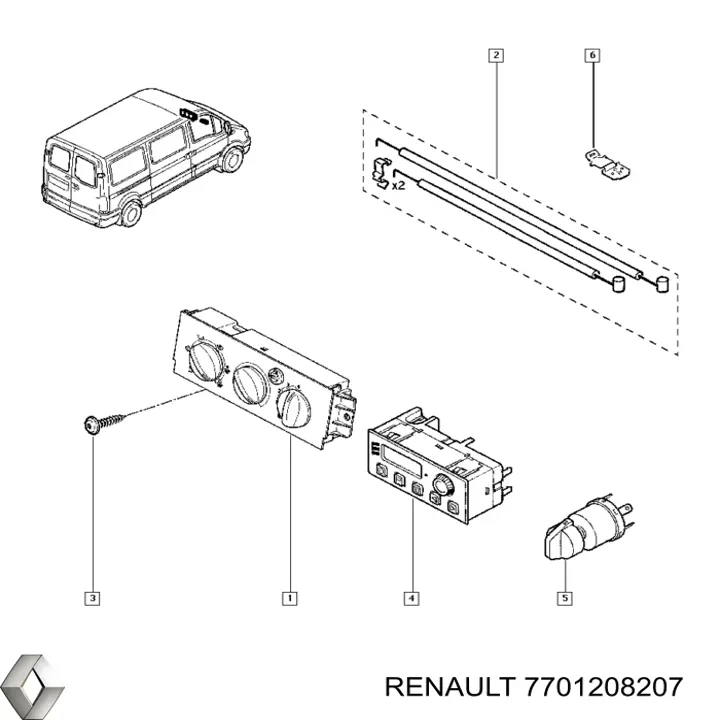 7701208207 Renault (RVI) 