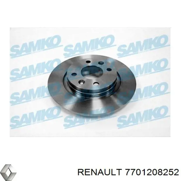 7701208252 Renault (RVI) Disco do freio dianteiro