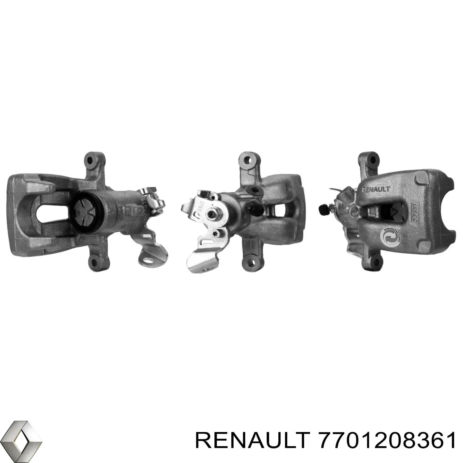 Compre 7701208361 Renault (RVI) Suporte do freio traseiro esquerdo