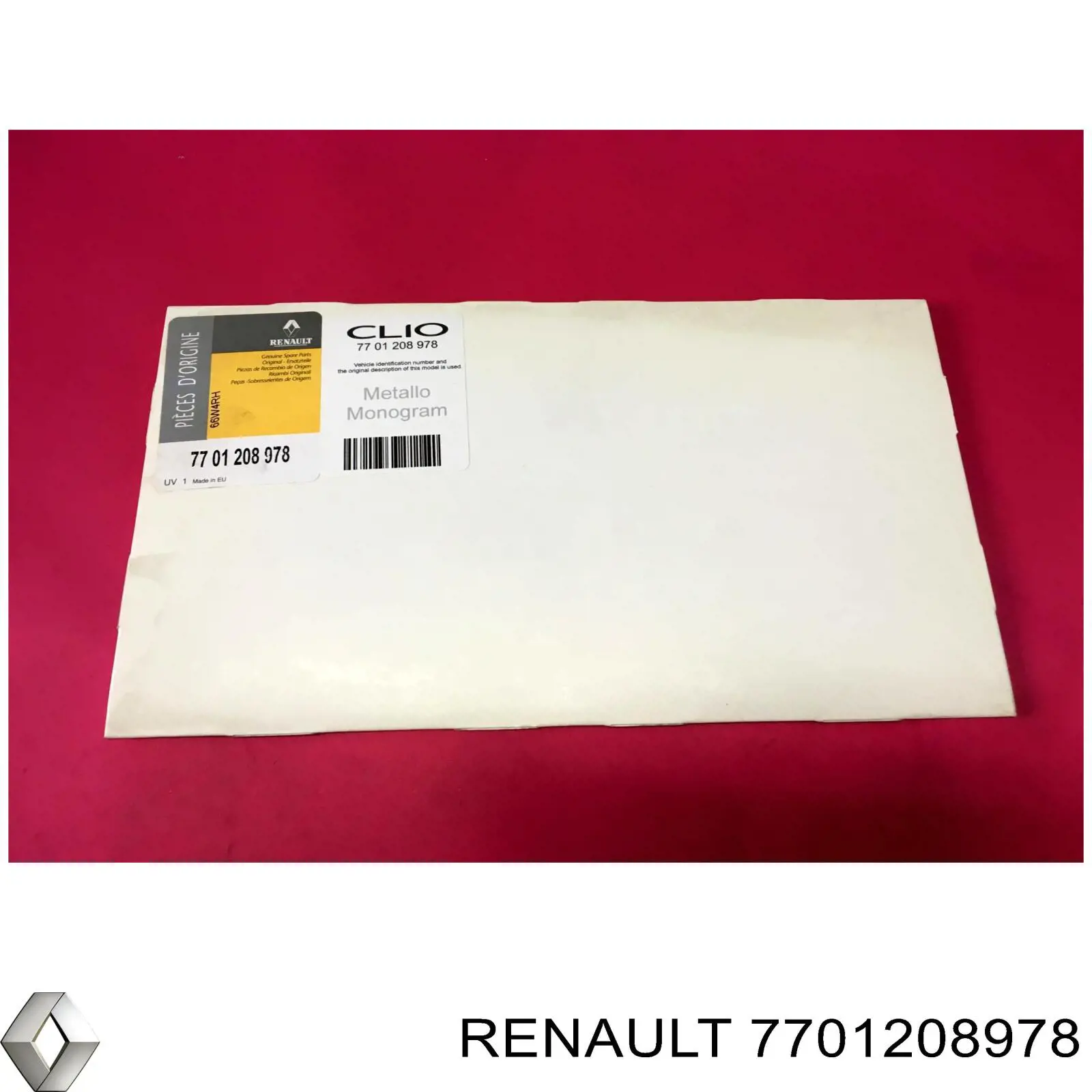 Emblema de tampa de porta-malas (emblema de firma) Renault (RVI) 7701208978 preço, a partir de  USD