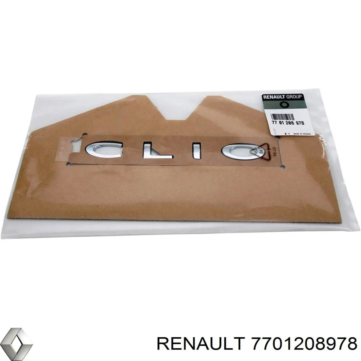 7701208978 Renault (RVI) Emblema de tampa de porta-malas (emblema de firma)