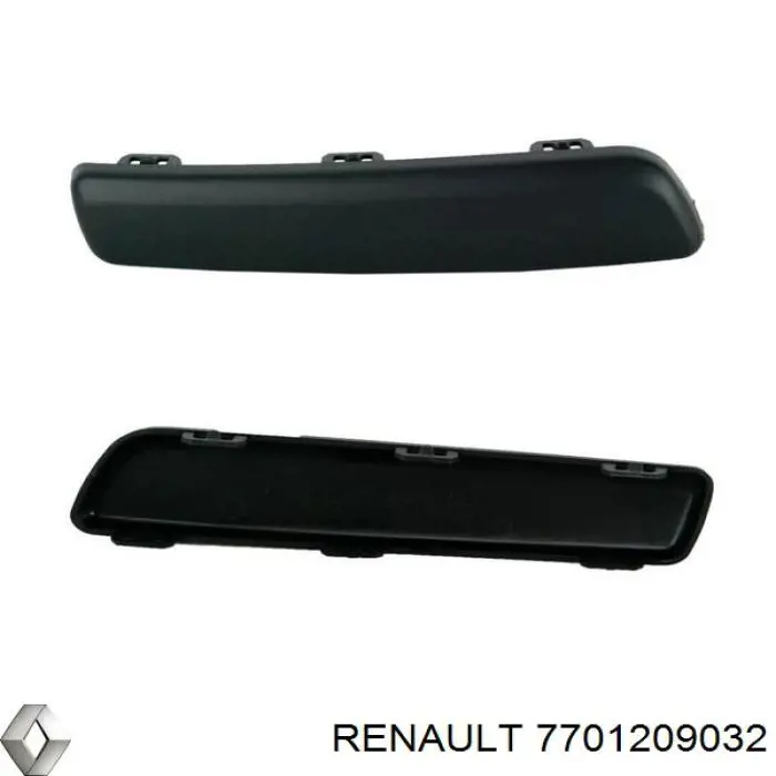 Compre 7701209032 Renault (RVI) Placa sobreposta do pára-choque traseiro