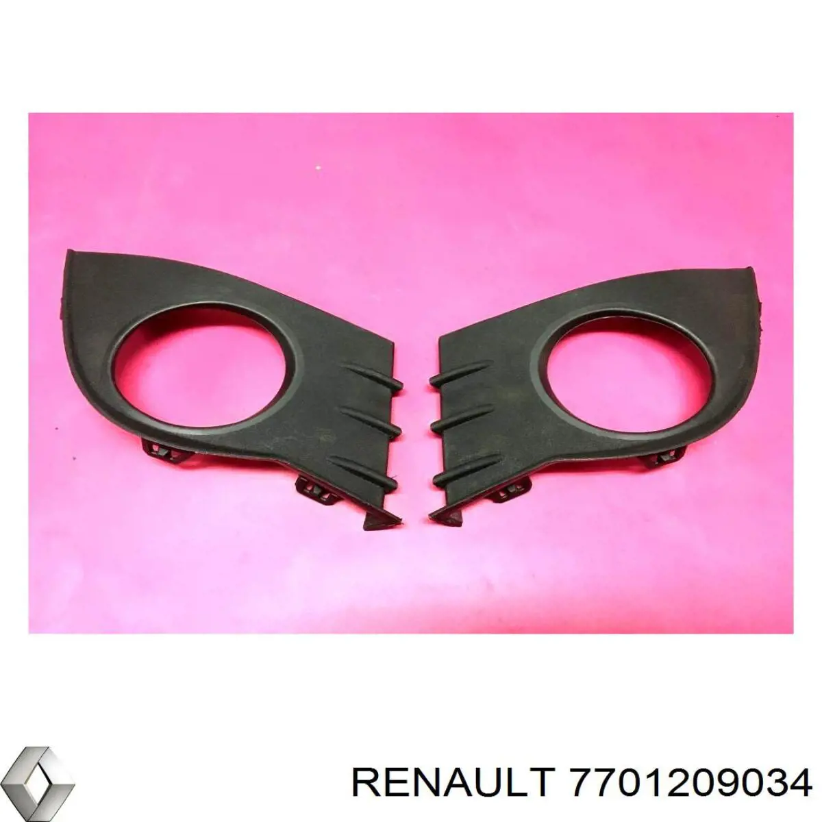 Compre 7701209034 Renault (RVI) Tampão (grelha) das luzes de nevoeiro do pára-choque dianteiro