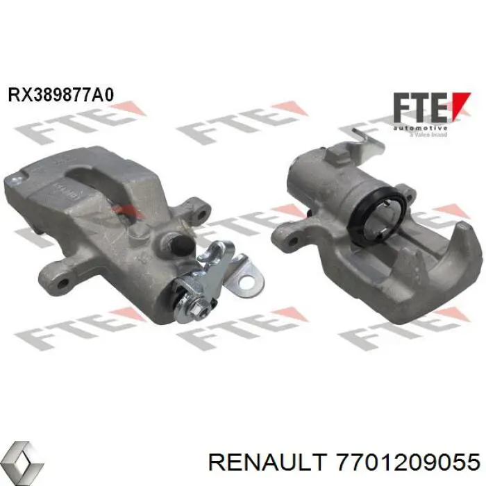 Compre 7701209055 Renault (RVI) Suporte do freio traseiro esquerdo