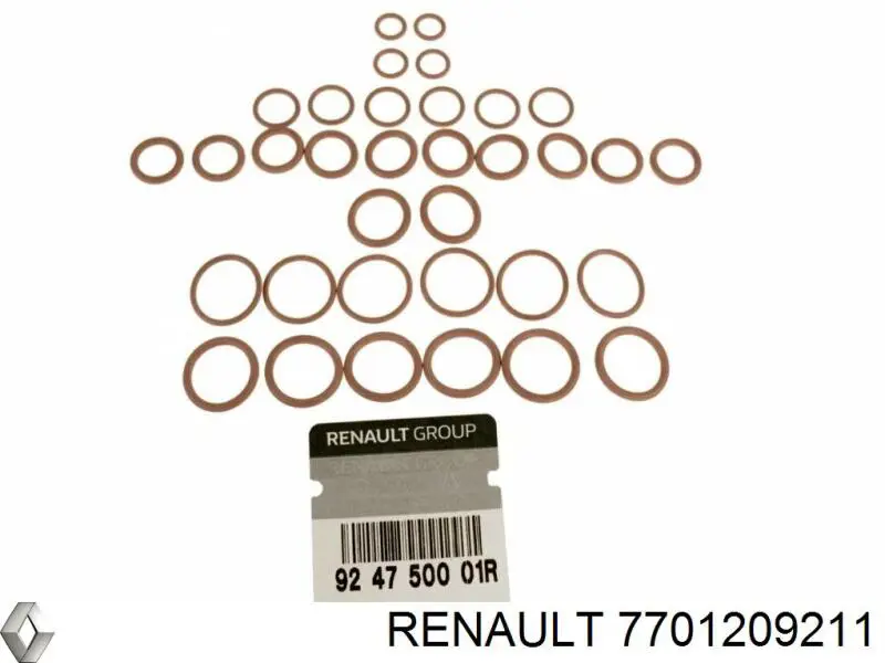 7701209211 Renault (RVI) Vedante anular de tubo de aparelho de ar condicionado