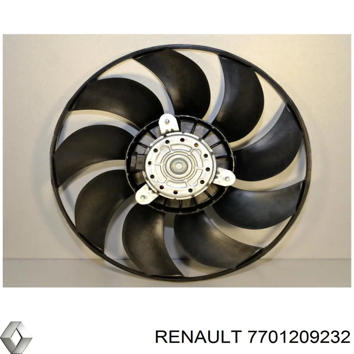 7701209232 Renault (RVI) Ventilador elétrico de esfriamento montado (motor + roda de aletas)
