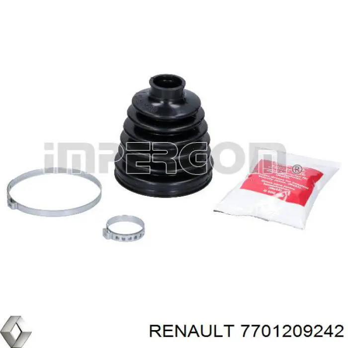 Compre 7701209242 Renault (RVI) Bota de proteção externa de junta homocinética do semieixo dianteiro