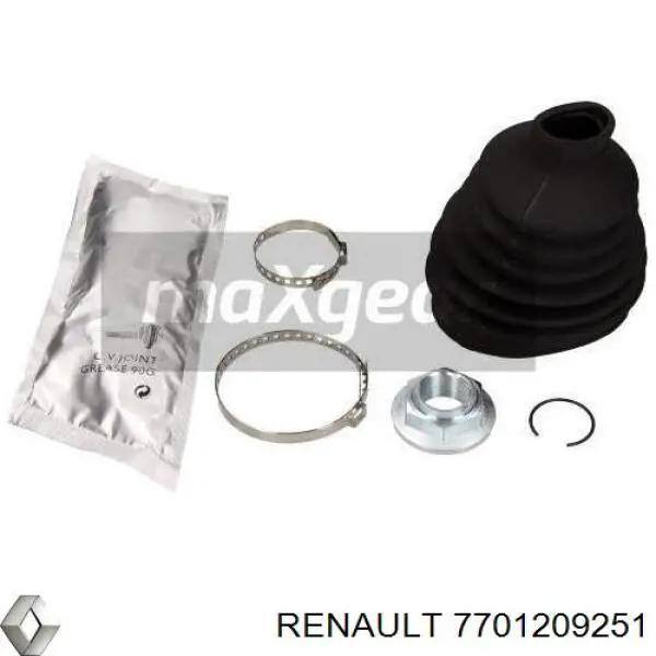 Bota de proteção externa de junta homocinética do semieixo dianteiro Renault (RVI) 7701209251 preço, a partir de 8,41 USD