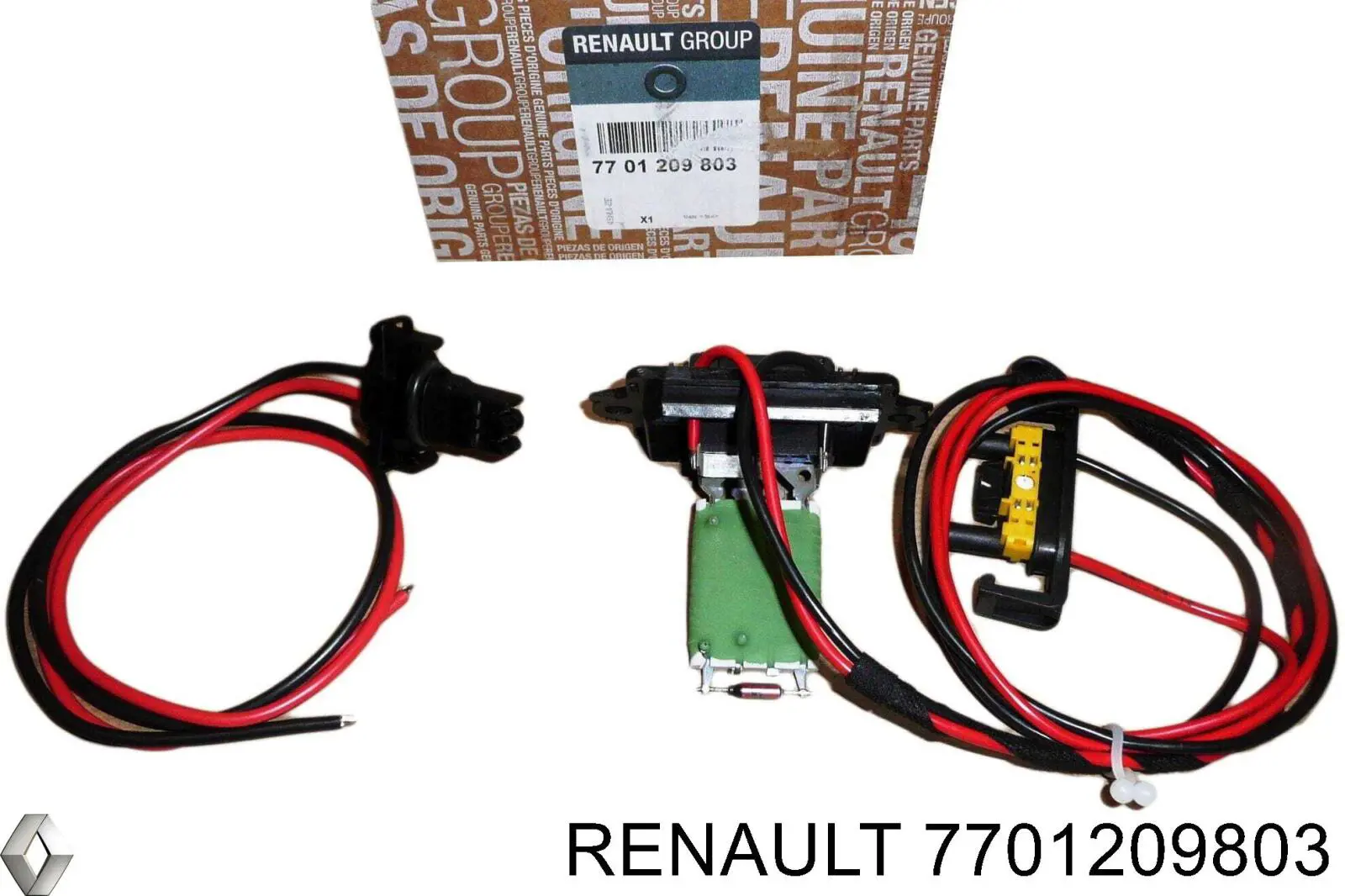 Resistor (resistência) de ventilador de forno (de aquecedor de salão) Renault (RVI) 7701209803 preço, a partir de 38,35 USD