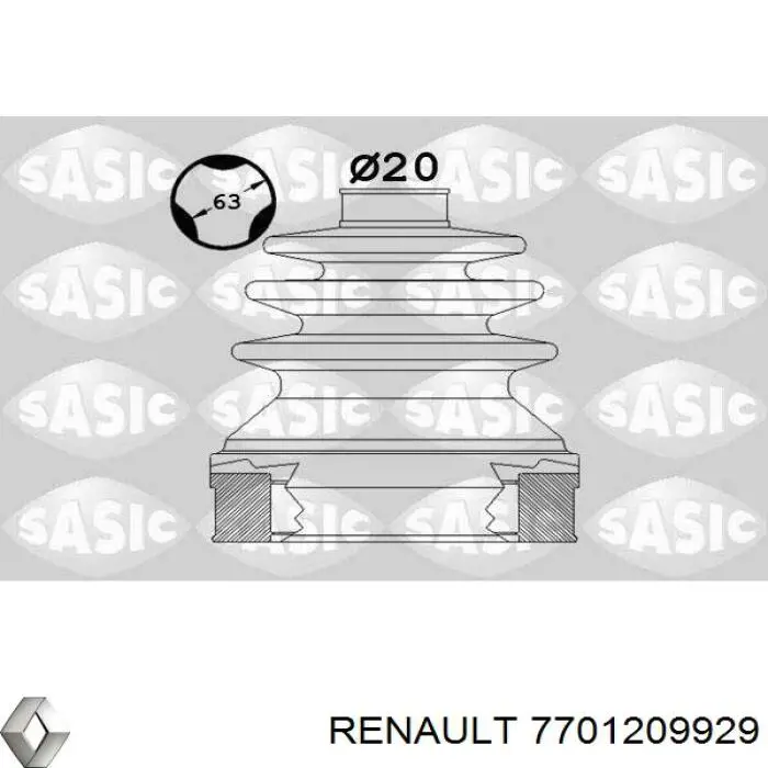 Bota de proteção interna de junta homocinética do semieixo dianteiro Renault (RVI) 7701209929 preço, a partir de 17,75 USD