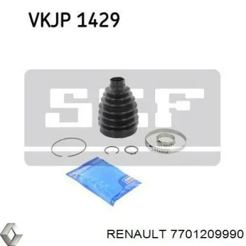 Bota de proteção externa de junta homocinética do semieixo dianteiro Renault (RVI) 7701209990 preço, a partir de 17,68 USD