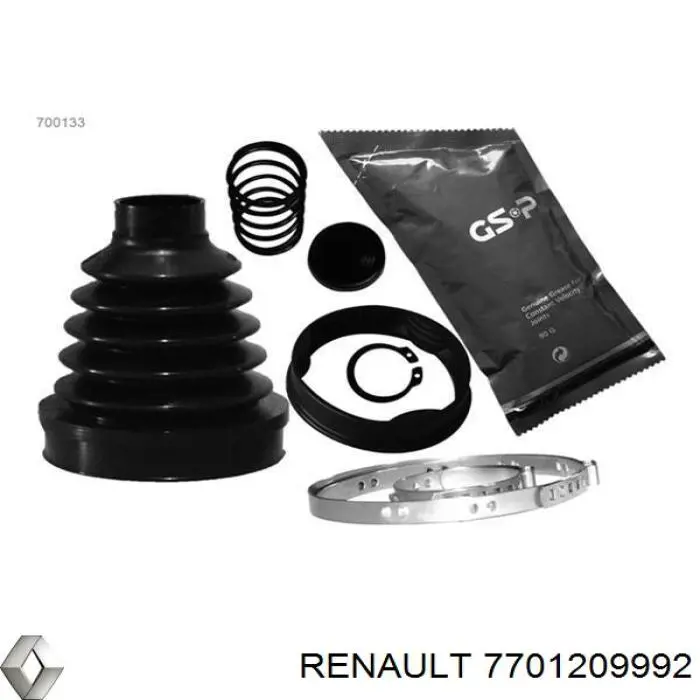 Compre 7701209992 Renault (RVI) Bota de proteção interna de junta homocinética do semieixo dianteiro