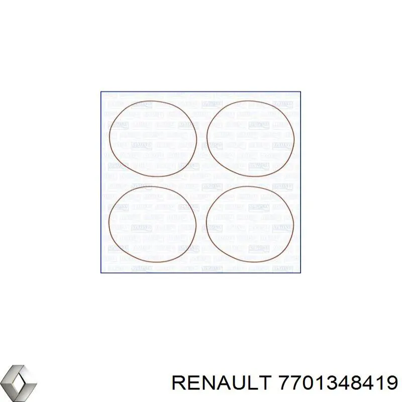 Folhas inseridas principais de cambota, kit, padrão (STD) Renault (RVI) 7701348419 preço, a partir de 22,42 USD