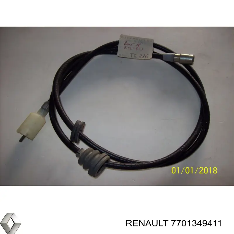 Compre 7701349411 Renault (RVI) Cabo de acionamento de velocímetro