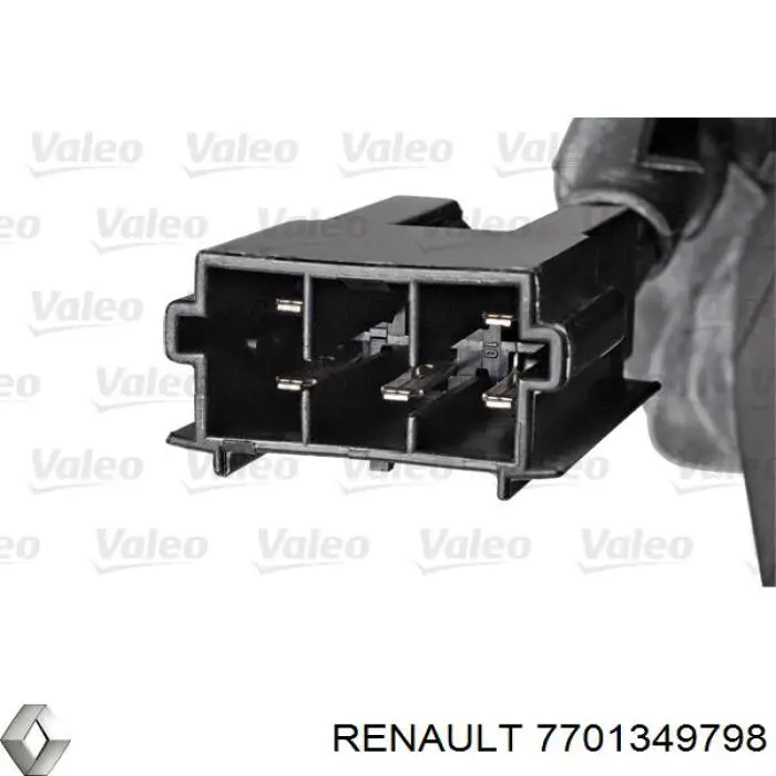 7701349798 Renault (RVI) Motor de limpador pára-brisas do pára-brisas
