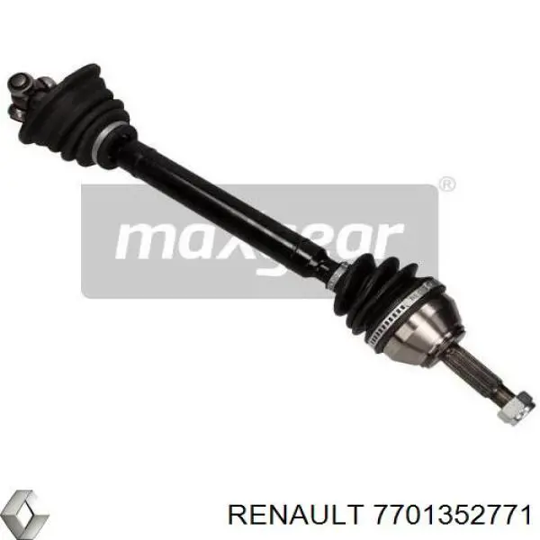 Semieixo (acionador) dianteiro esquerdo Renault (RVI) 7701352771 preço, a partir de 98,75 USD